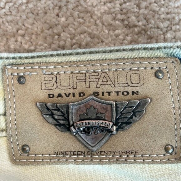 Buffalo David Bitton travis jeans acid wash stone wash - Picture 6 of 13